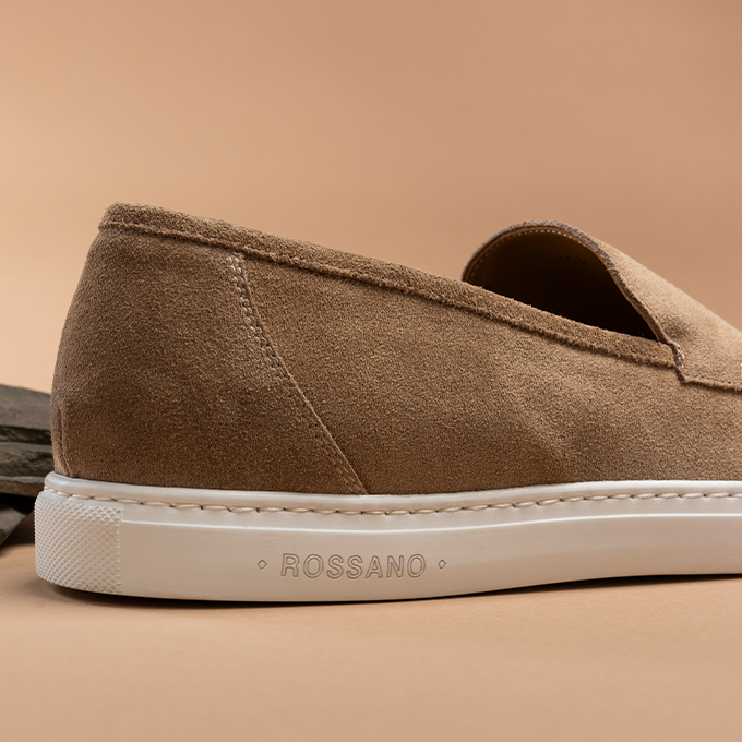 Edoardo - Beige Slip-On Shoes