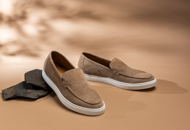 Edoardo - Beige Slip-On Shoes