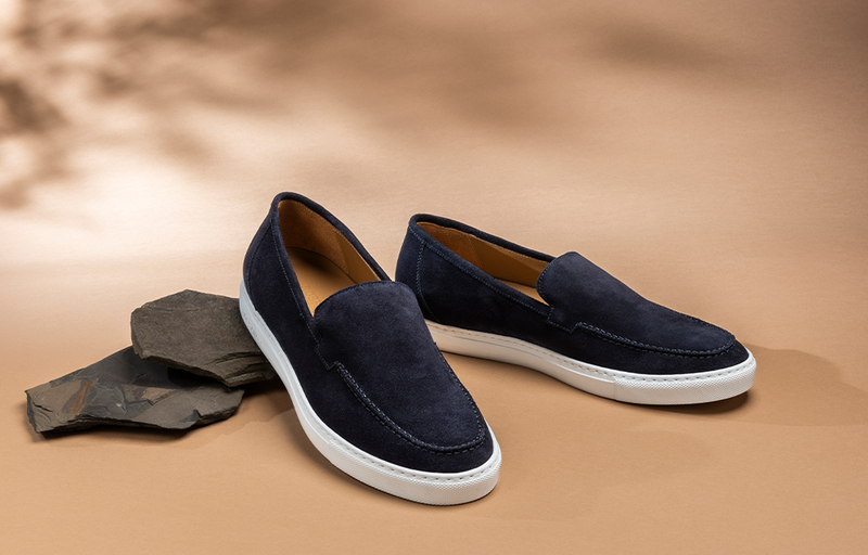 Edoardo - Blu Slip-On Shoes