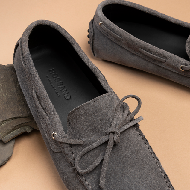 Santo - Grigio Driving Shoes