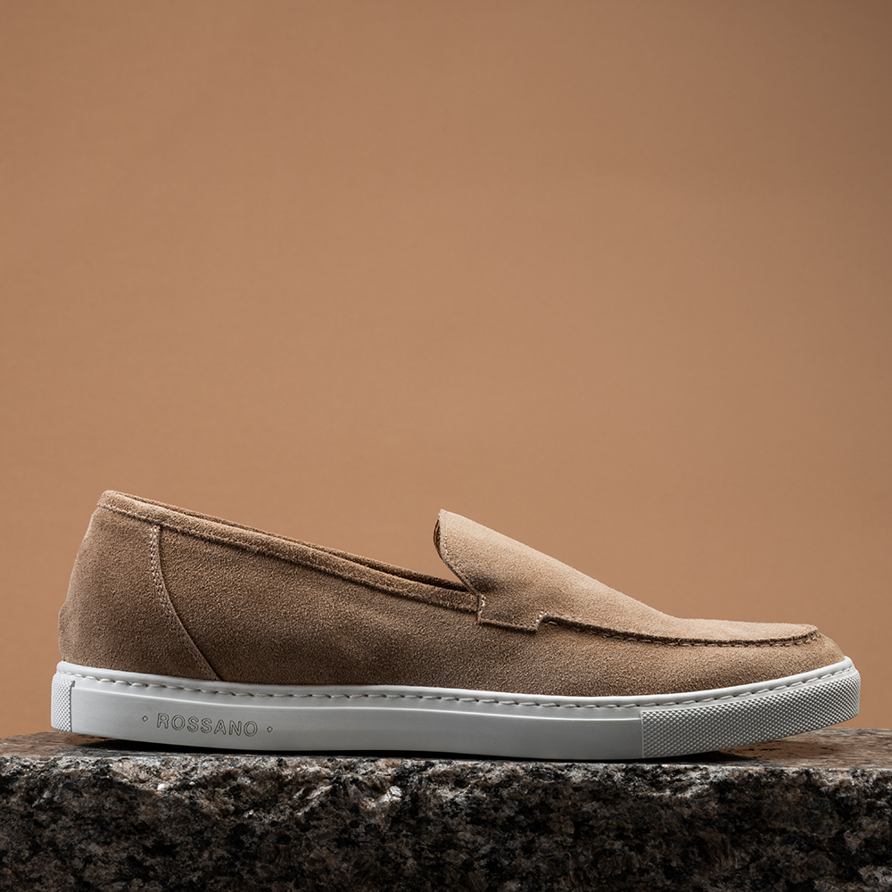 Edoardo - Beige Slip-On Shoes