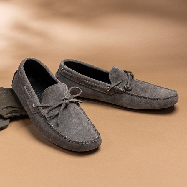 Santo - Grigio Driving Shoes