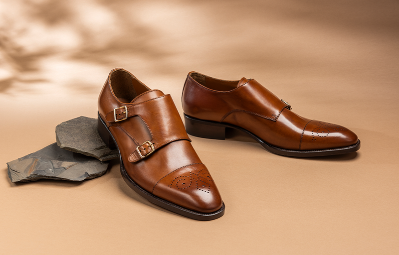 Armando - Marrone Monk-Straps