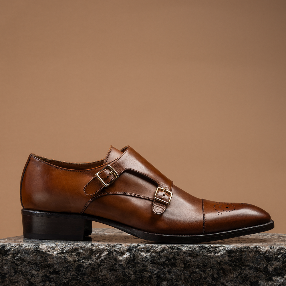 Armando - Marrone Monk-Straps