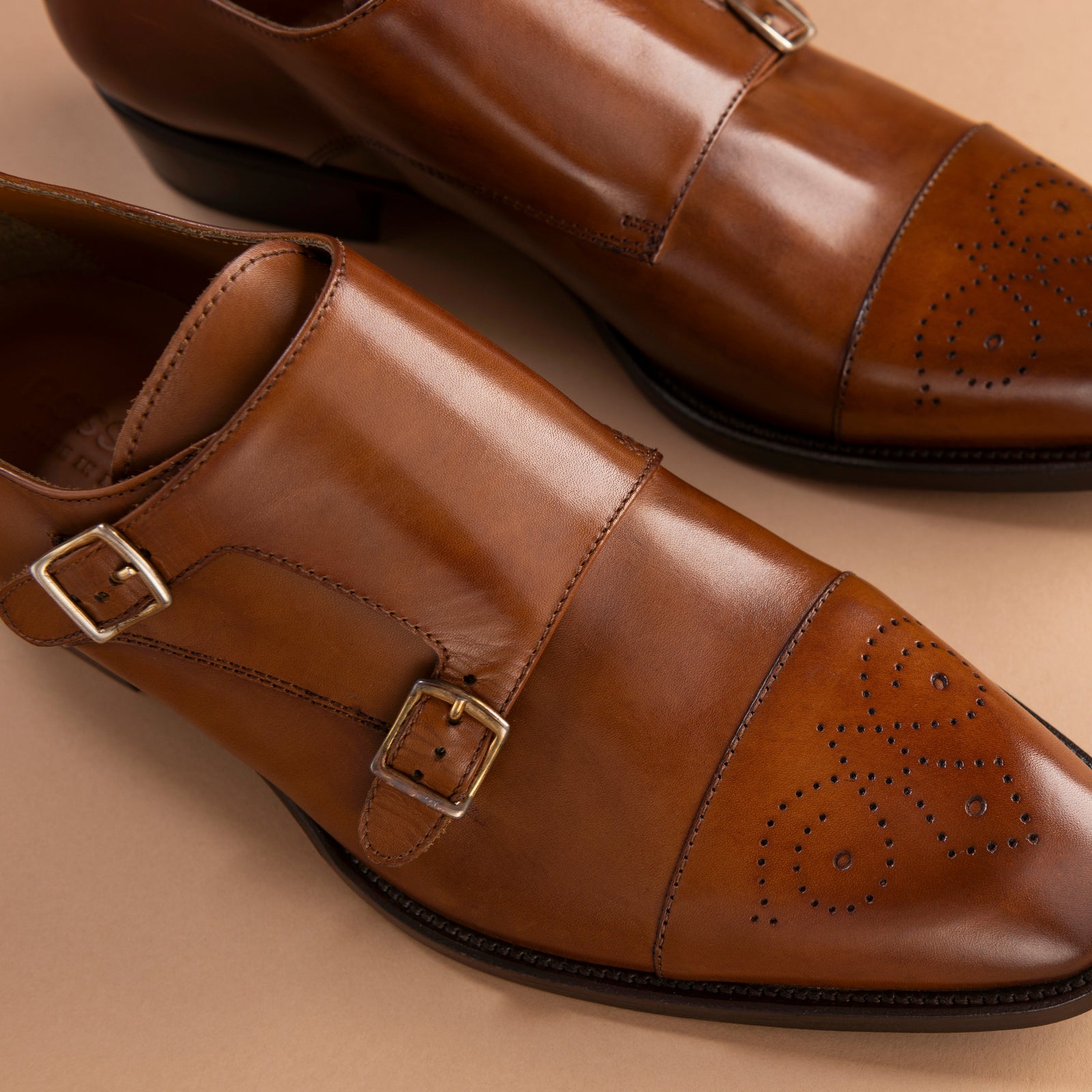 Armando - Marrone Monk-Straps