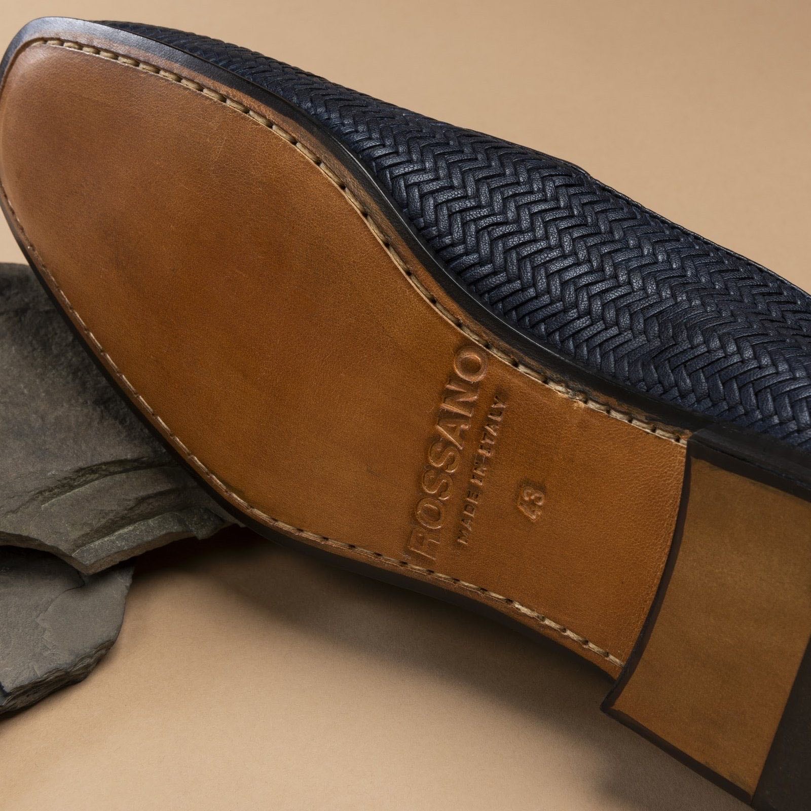 Leather sole and branded insole detail